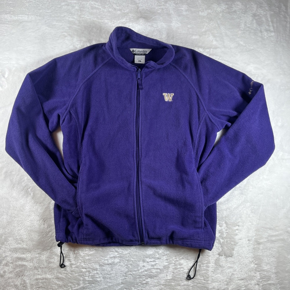 Columbia Zip‎ Up Washington Huskies Women XL 100% Polyester Jacket